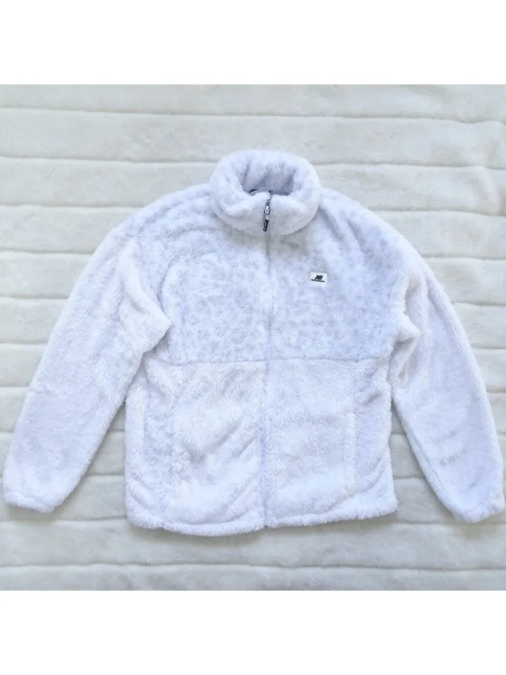New Balance Women's Fleece Jacket Small Gray Full Zip - Picture 1 of 8